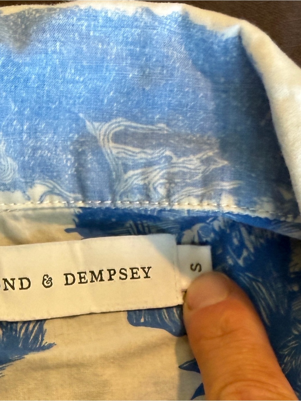 Desmond & Dempsey Loxodonta Blue Safari Short PJ Set - Picture 7 of 9